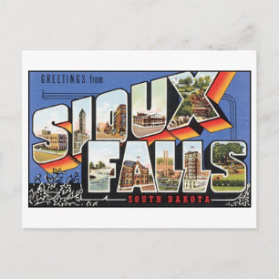 Vintage Sioux-fack, SD-vykort Vykort