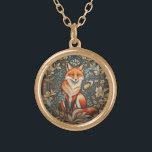 Vintage Sitta Fox William Morris Inspired Blommigt Guldpläterat Halsband<br><div class="desc">Öka stil med den exekutiva blandningen av natur och konst genom Vintagen Sitta Fox William Morris Inspired Blommigt Guld Plated Necklace. Den här fängslande biet har en sitta räv omgiven av blommigtens motiv inspirerade av William Morris idekoniska mönster. Det här halsbandet tillför en smula sofistikering till din attityd samtidigt som...</div>