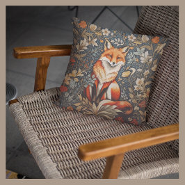 Vintage Sitta Fox William Morris Inspired Blommigt Kudde