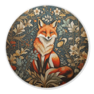 Vintage Sitting Fox William Morris Inspirerad Blom Knopp