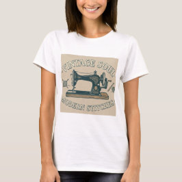 Vintage Själ Modern Sy Nålar T-Shirt