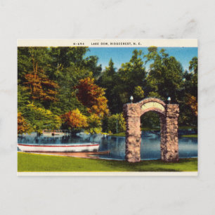 Vintage, Sjö Dew, Ridgecrest, North Carolina Vykort