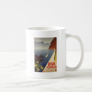 Vintage Sjö Garda Riva Torbole Italien Turism Kaffemugg