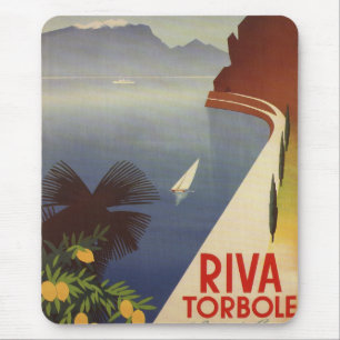 Vintage Sjö Garda Riva Torbole Italien Turism Musmatta