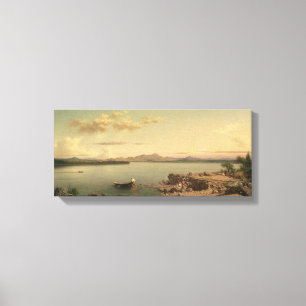 Vintage Sjö George av Martin Johnson Heade Canvastryck