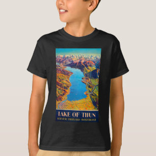 Vintage Sjö i Thun Schweiz Travel T Shirt