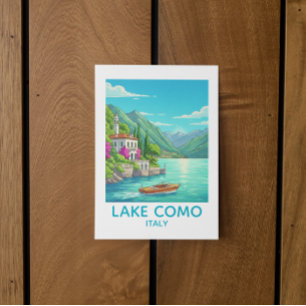Vintage sjö sommarstuga Como Italien Resa Illustra Vykort