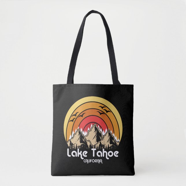 Vintage Sjö Tahoe California Tygkasse (Framsida)
