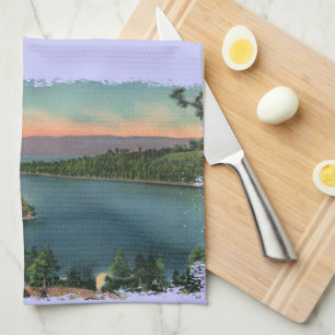 Vintage Sjö Tahoe Emerald Bay Kökshandduk