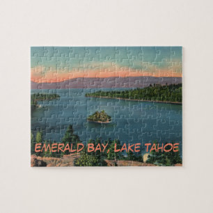 Vintage Sjö Tahoe Emerald Bay Pussel