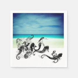 Vintage Sjöjungfru Napkins Pappersservett