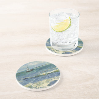 Vintage Sjölandskap nära Les Saintes-Maries-de-la- Underlägg