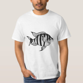 Vintage sjöliv havsdjur illustration t shirt