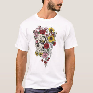 Vintage Sjukdomskålsblomma T-Shirt