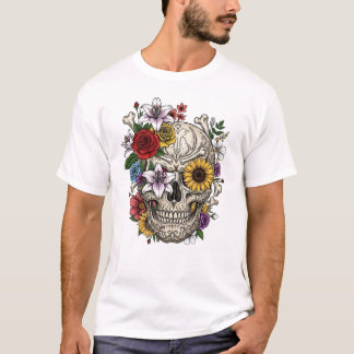 Vintage Sjukdomskålsblomma T-Shirt