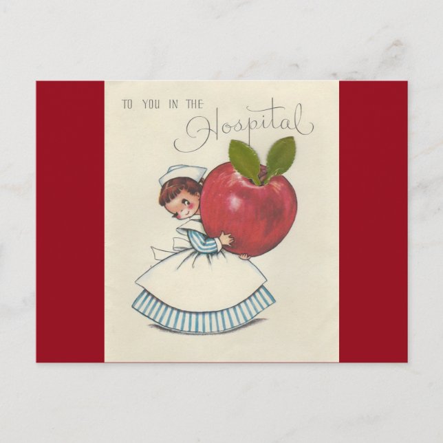 Vintage Sjukhusvistelse Vykort (Framsida)