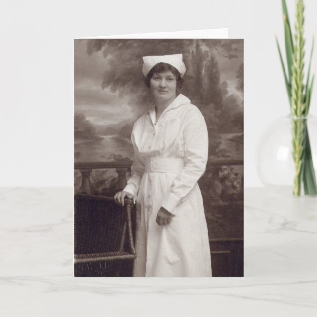 Vintage sjuksköterska kort (Framsida)