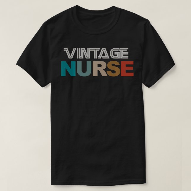 Vintage sjuksköterska t shirt (Design framsida)