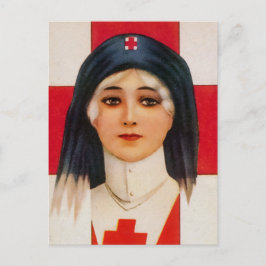 Vintage sjuksköterska vykort