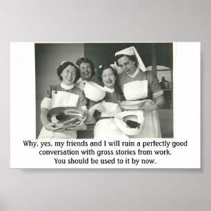 Vintage Sjuksköterskor - Dela med sig bruttoartikl Poster