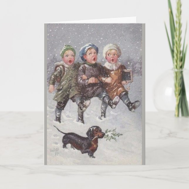 Vintage - Sjung en julsång, Kort (Framsida)