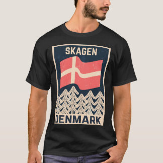 Vintage Skagen Danmark Design T Shirt