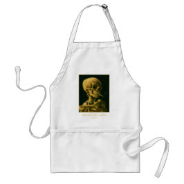 Vintage Skalle Rökande – Unik Van Gogh Inspiration Förkläde