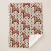 Vintage Skandinavien Folk Art Dala Horse