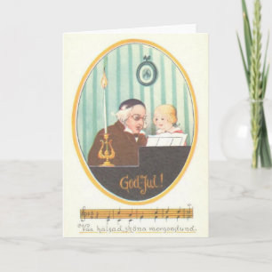 Vintage Skandinaviskt julkort Helgkort