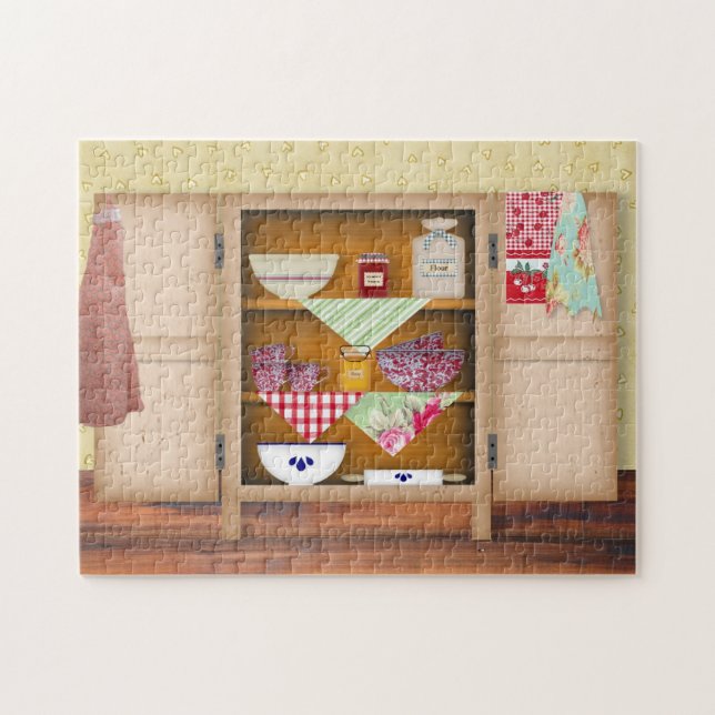 Vintage-skåp-pussel Pussel (Horisontell)