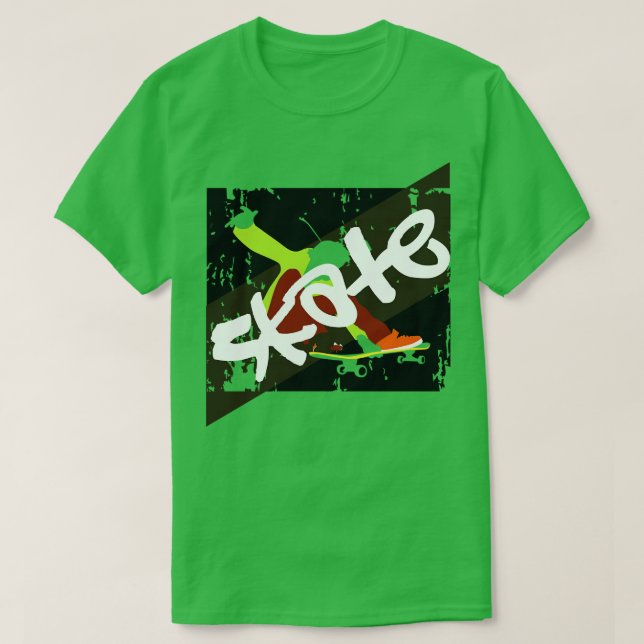 Vintage Skateboard 5 T Shirt (Design framsida)