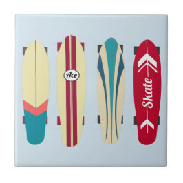 Vintage Skateboard Kakelplatta