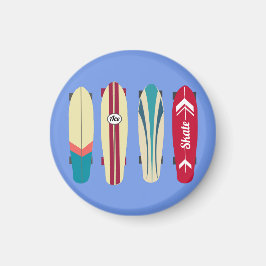 Vintage Skateboard Magnet