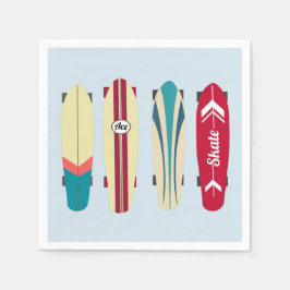 Vintage Skateboard Pappersservett