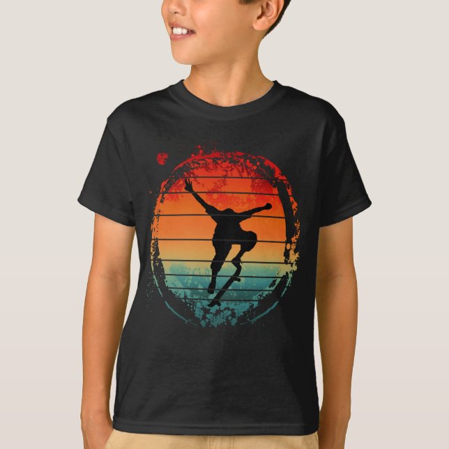 Vintage skateboard  t shirt (Framsida)
