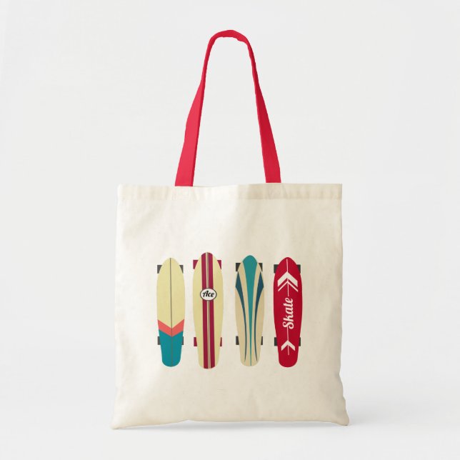 Vintage Skateboard Tygkasse (Framsidan)