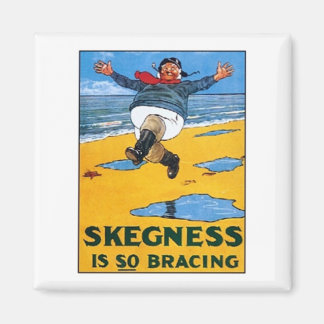 Vintage Skegness Ad - Skegness är så Bracing - Man Magnet
