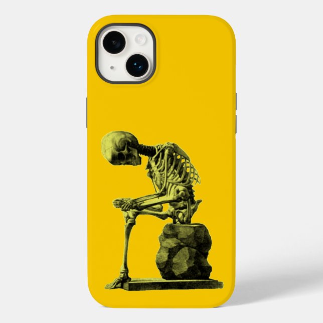 Vintage Skeleton Art "Thinker" (Baksida)
