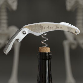 Vintage Skeleton Bones Halloween Corkskruv