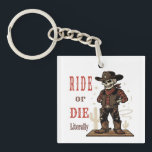 Vintage Skeleton Cowboy Ride or Die Western Art<br><div class="desc">Elevate your home decor or personal style with the "Ride or Die... Literally" skeleton cowboy illustration from AmazingEG Studio. This premium design captures the essence of the old frontier with a humorous and gothic twist, making it an ideal choice for anyone looking to add personality and a vintage touch to...</div>