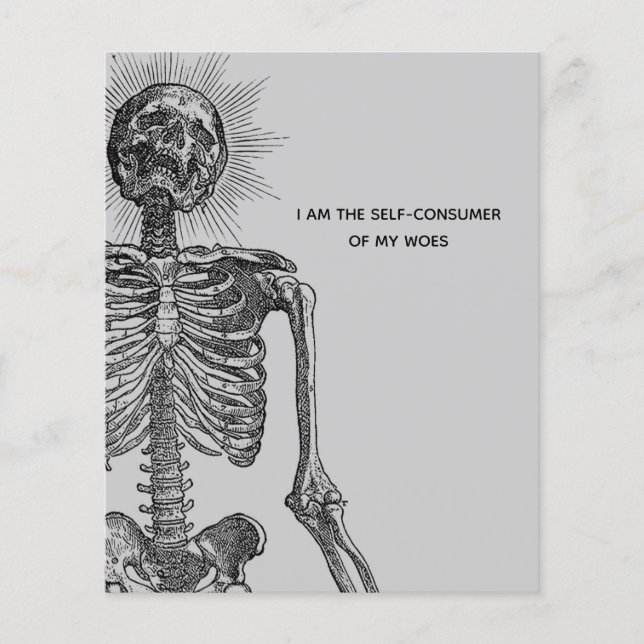 Vintage Skeleton Flygblad (Framsidan)