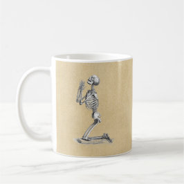 Vintage Skeleton Medicinskt diagram Kaffemugg