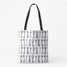 Vintage Skeleton Nyckel Tote