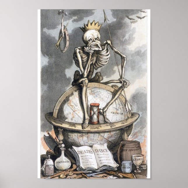 Vintage Skeleton Poster (Framsidan)