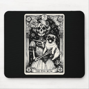 Vintage Skeleton Pug Mamma Tarot Card Witchy Vibes Musmatta