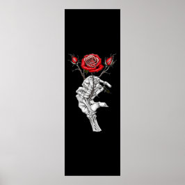 Vintage Skeleton Ro Valentine Poster