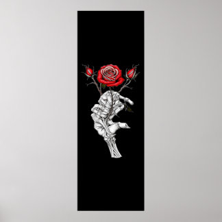 Vintage Skeleton Ro Valentine Poster