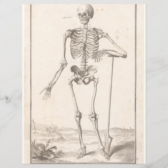 Vintage skeleton scrapbooking ephemera page (Framsida)