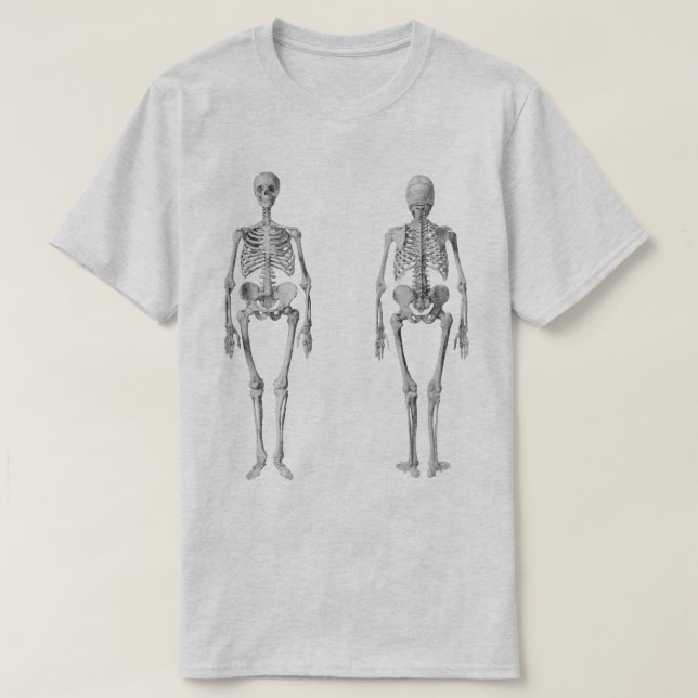 Vintage Skeleton T-Shirt (Design framsida)
