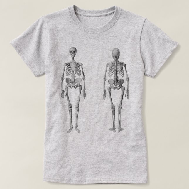 Vintage Skeleton T-Shirt (Design framsida)